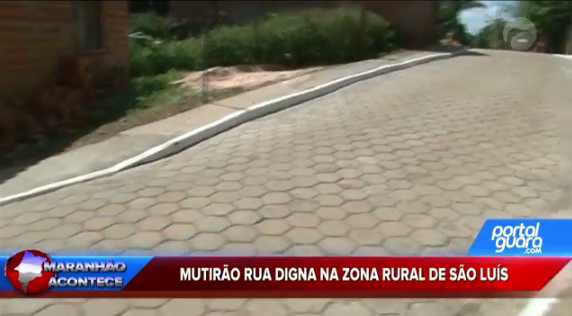 Mutirão rua digna na zona rural de São Luís