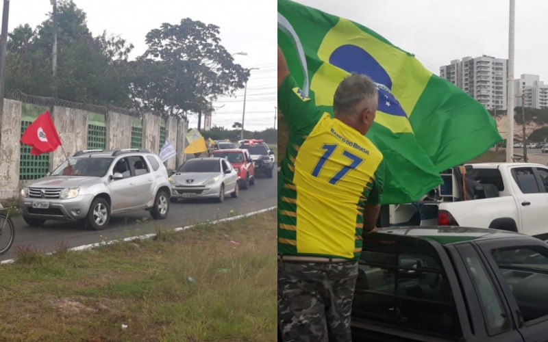Acompanhe as manifestações contra e a favor de Bolsonaro em São Luís
