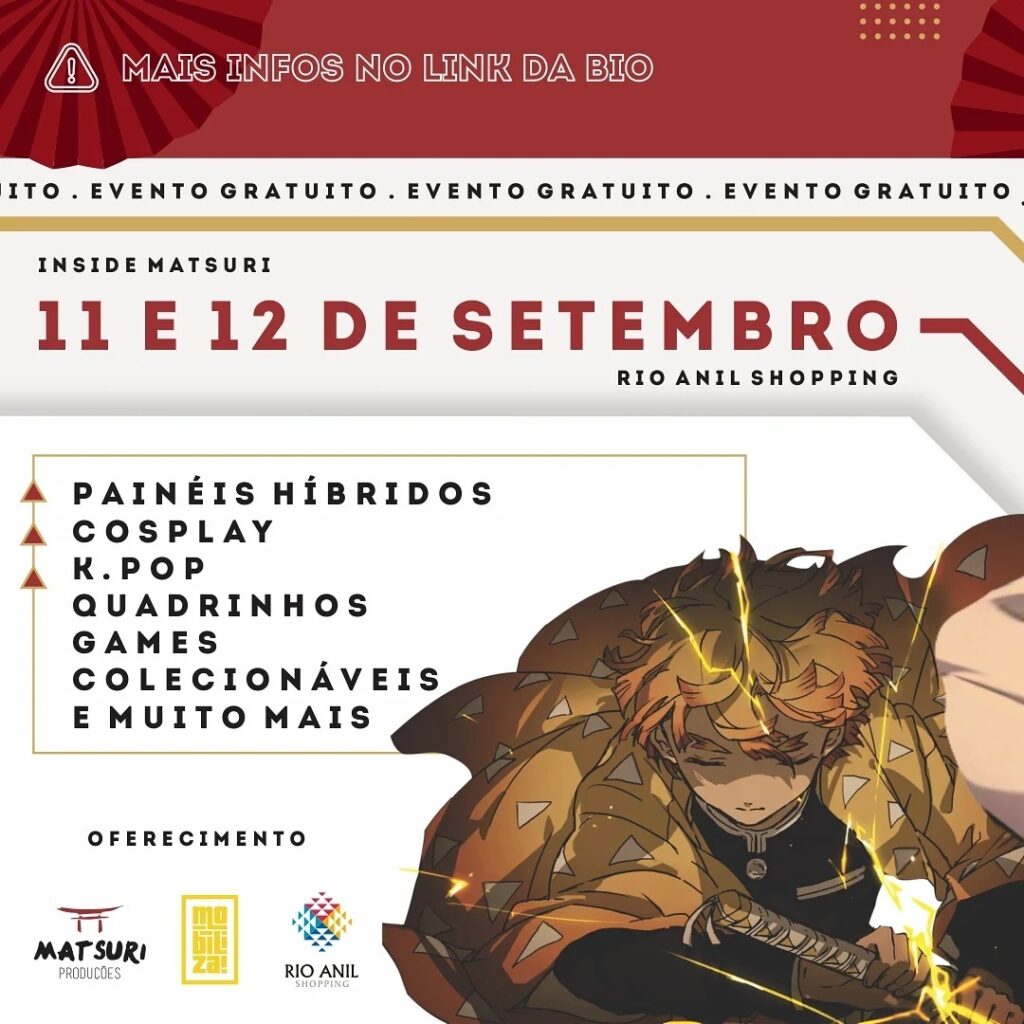 Acontece em São Luís o evento INSIDE Matsuri trazendo a cultura pop, nerd e gamer