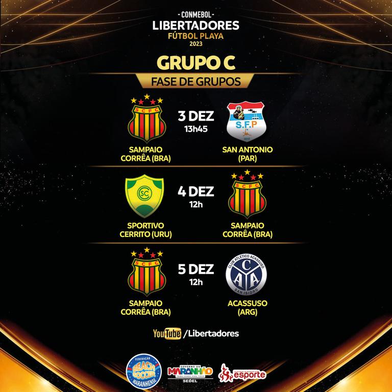 Conmebol divulga datas dos jogos do Sampaio na Libertadores